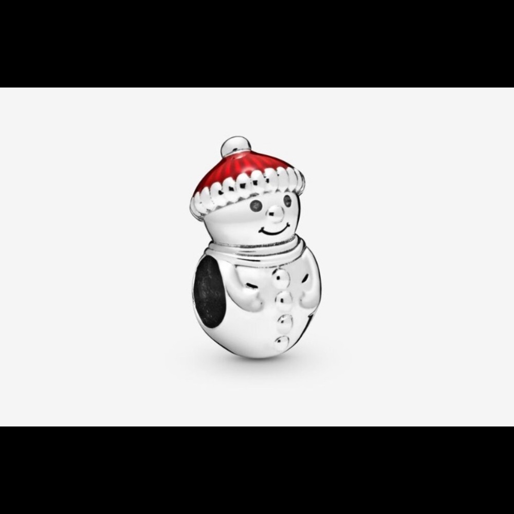 Snowman and Santa Hat PANDORA Charm